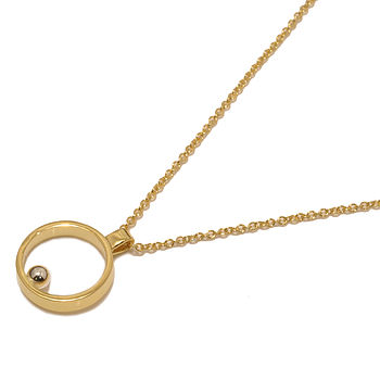 Gold Vermeil With Silver Ball Mini Pendant, 4 of 7