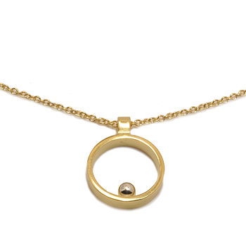 Gold Vermeil With Silver Ball Mini Pendant, 3 of 7