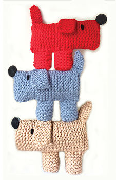 Double Scruff The Dog Learn To Knit Kit, 2 of 3