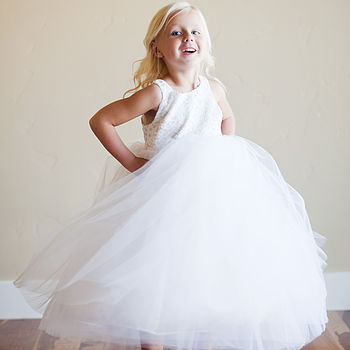 Lace Flower Girl Dress, 3 of 4