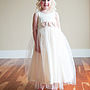 Cotton Silk And Tulle Flower Girl Dress, thumbnail 2 of 3