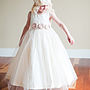 Cotton Silk And Tulle Flower Girl Dress, thumbnail 1 of 3