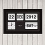 Personalised Flip Clock Special Date Print, thumbnail 1 of 4