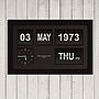 Personalised Flip Clock Special Date Print, thumbnail 2 of 4