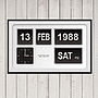 Personalised Flip Clock Special Date Print, thumbnail 3 of 4