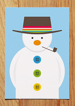 Pack Of Six Angel Snowman And Robin Christmas Cards, 2 of 5