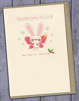 Personalised Christmas Card For Girls, 2 of 6