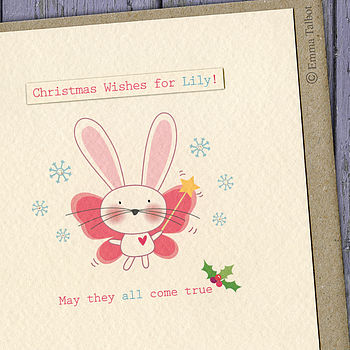 Personalised Christmas Card For Girls, 3 of 6