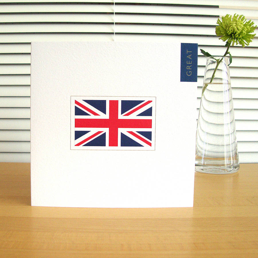 Personalised Great Britain Union Jack Card, 1 of 2
