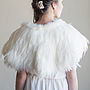 Feathered Wedding Cape, thumbnail 4 of 4