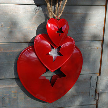 Metal Heart With Cut Out Star By Boxwood | notonthehighstreet.com
