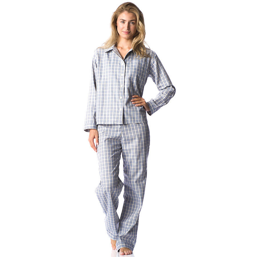 women's brushed cotton pyjamas by pj pan | notonthehighstreet.com