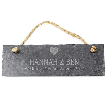 Personalised Engraved Slate Plaque, 4 of 5