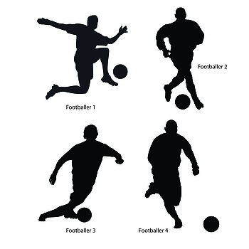 Footballer Player Wall Sticker, 2 of 8