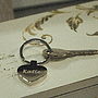 Personalised Silver Heart Key Ring, thumbnail 2 of 4