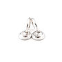 Spira Hoop Earrings Silver, thumbnail 2 of 3