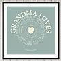 Personalised 'Grandma Loves' Print, thumbnail 5 of 8