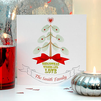 Fingerprint Christmas Tree Cards, 2 of 5