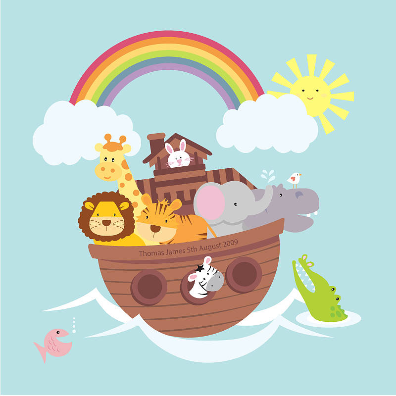 Personalised Noah's Ark Print By Milly Bee | notonthehighstreet.com