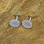 Solid Sterling Silver Oval Cufflinks, thumbnail 5 of 6