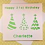Personalised Laser Cut Hat Birthday Card, thumbnail 4 of 4