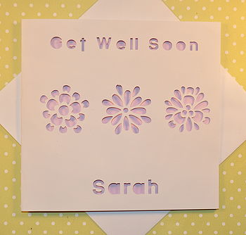 Personalised Laser Cut Thinking Of You Card, 4 of 4