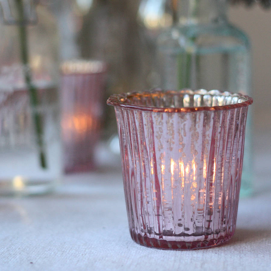 ribbed mercury glass tea light holder by the wedding of my dreams ...