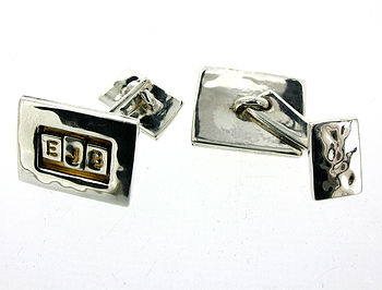 Silver And Gold Vermeil Personalised Cufflinks, 2 of 5
