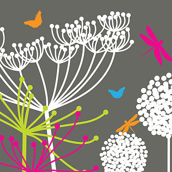 Dandelions And Cowparsley Wall Stickers, 3 of 3