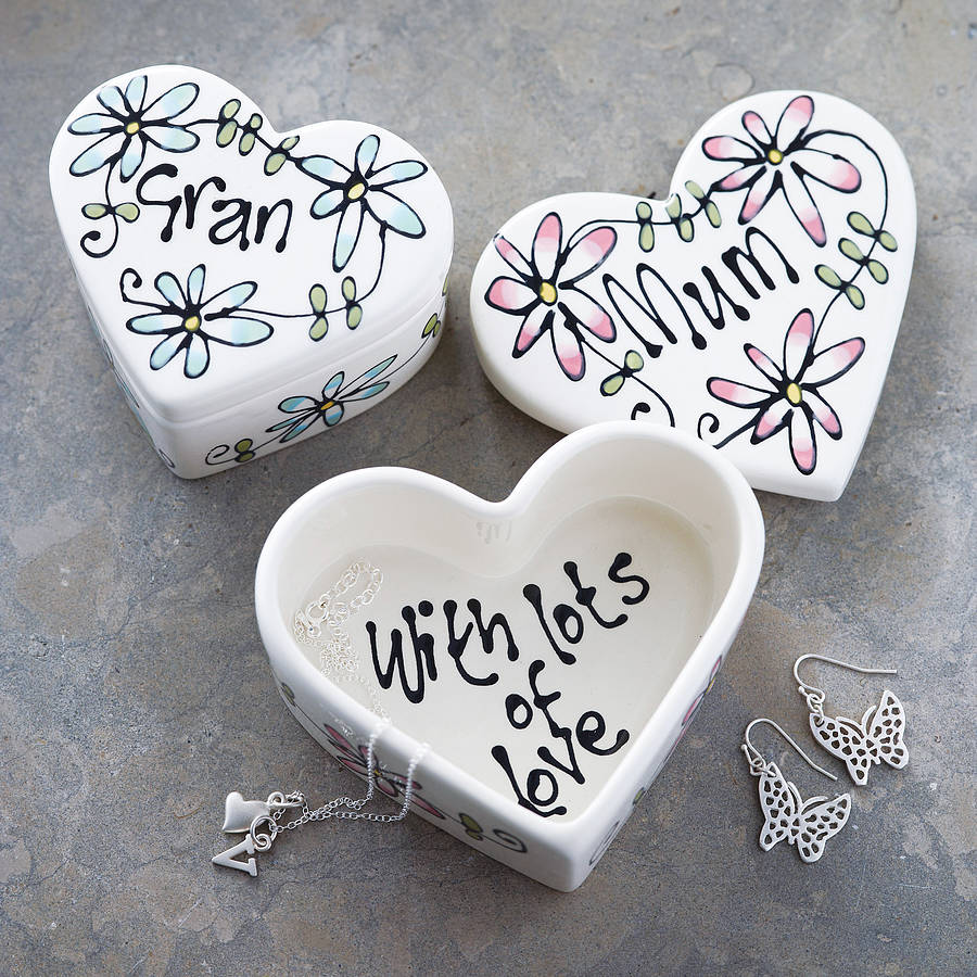 Personalised Ceramic Heart Box, 1 of 12