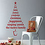 Personalised Christmas Tree Wall Sticker, thumbnail 2 of 6