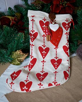 Personalised Love Christmas Santa Stocking, 3 of 4