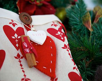 Personalised Love Christmas Santa Stocking, 2 of 4