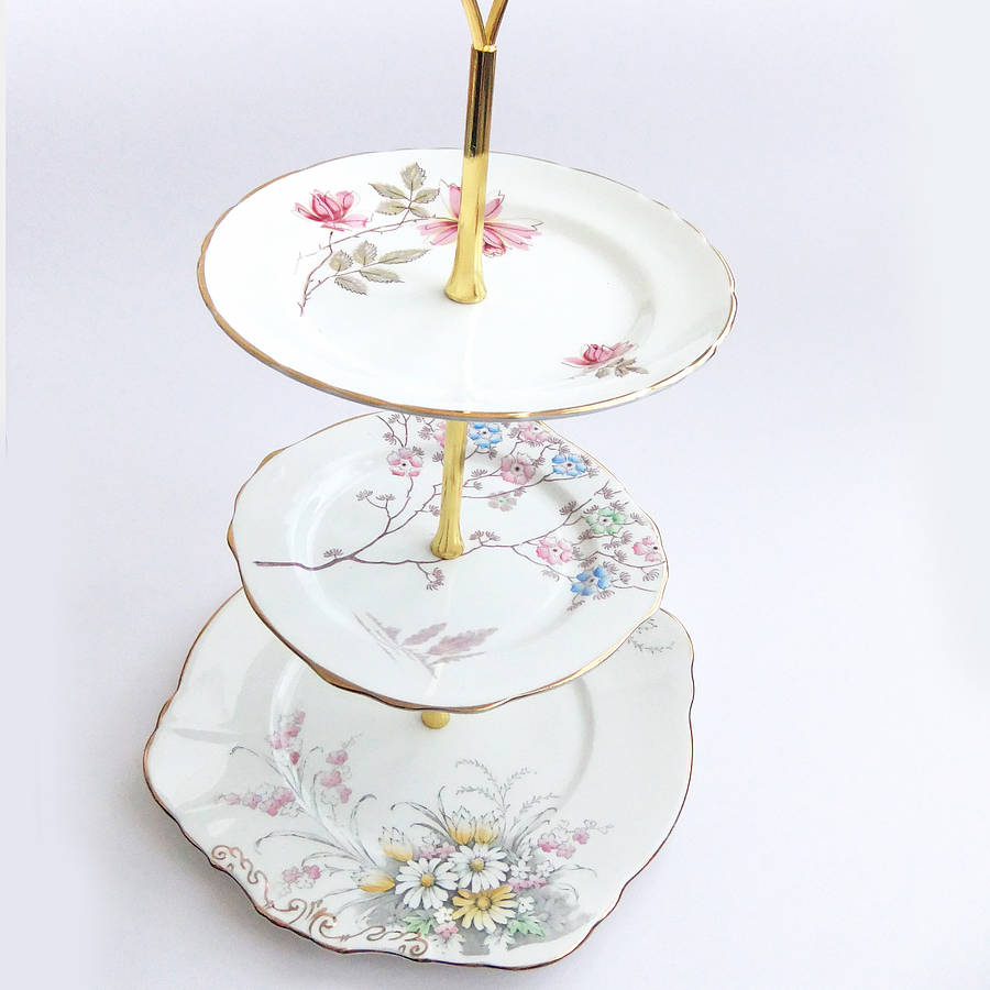 Summer Meadows Two And Three Tier Cake Stands By Peony and Thistle ...