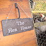Engraved Slate Chicken Shed Sign, thumbnail 6 of 7