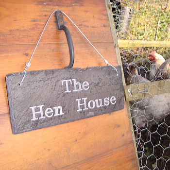 Engraved Slate Chicken Shed Sign, 6 of 7