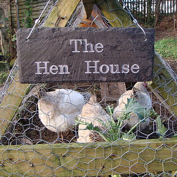 Engraved Slate Chicken Shed Sign, 7 of 7