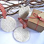 Porcelain Snowflake Bauble In Gift Box, thumbnail 1 of 7