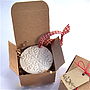 Porcelain Snowflake Bauble In Gift Box, thumbnail 3 of 7