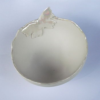 Handmade Porcelain Butterfly Bowl, 5 of 5