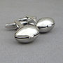 Rugby Ball Cufflinks, thumbnail 1 of 2