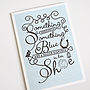 'Something Blue' Wedding Card, thumbnail 1 of 3