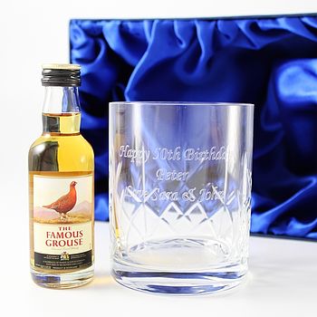 Engraved Crystal Glass And Favourite Spirit, 5 of 6
