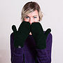Handmade Woolly Mittens With Strings, thumbnail 3 of 11