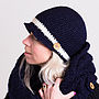 Woolly Knitted Gatsby Hat, thumbnail 1 of 10