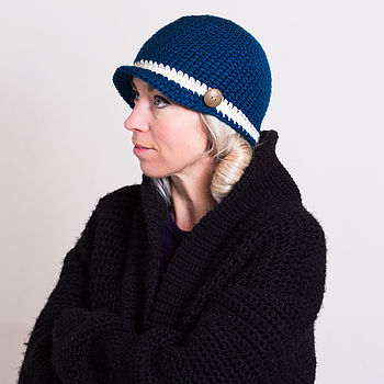 Woolly Knitted Gatsby Hat, 2 of 10