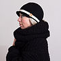 Woolly Knitted Gatsby Hat, thumbnail 7 of 10