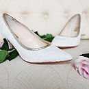 lace kitten heel