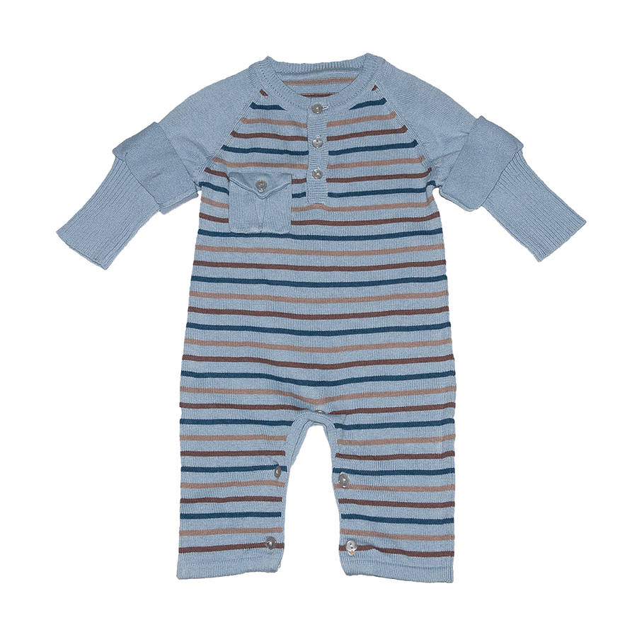 Boys Knitted Playsuit By Toffee Moon | notonthehighstreet.com