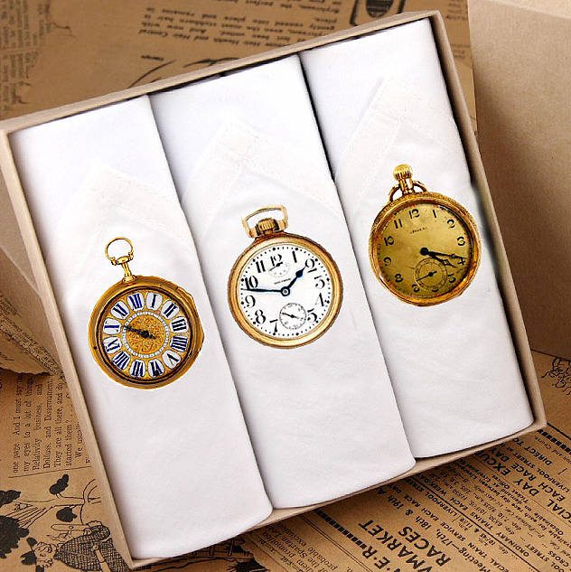 Tamielle Box Of Three Men's Clock Hankies | 